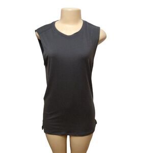 ALL In Motion Women Sleeveless Top Round Neck Size S Gray